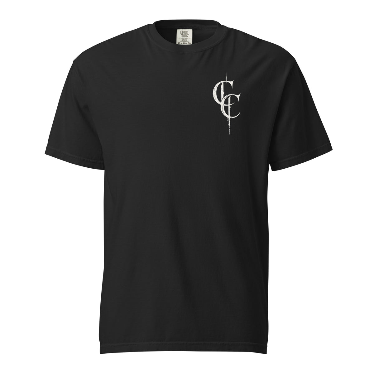 After the Last Light premium heavyweight black T-shirt, front view