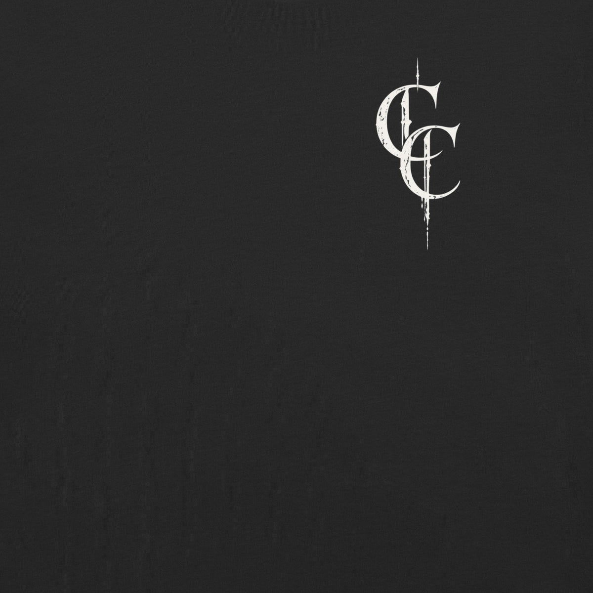 After the Last Light premium heavyweight black T-shirt, front view